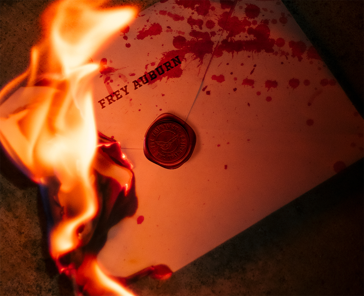 Burning envelope for Frey Aurburn